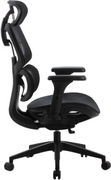 Кресло Cactus CS-MC555-BK, сетка, до 150кг, регулируемые 3D подлокотники,  черный