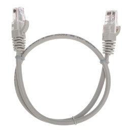 Rexant 02-0100-05 Патч-корд U/UTP, CAT 5e, RJ45-RJ45, 26AWG, LSZH, серый, 0,5м