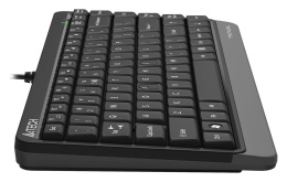 Клавиатура A4TECH Fstyler FKS11, USB, мембранная, черный/серый [fks11 grey]