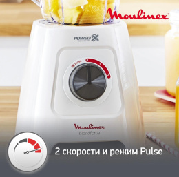 Блендер MOULINEX Blendforce LM42Q110, стационарный, белый