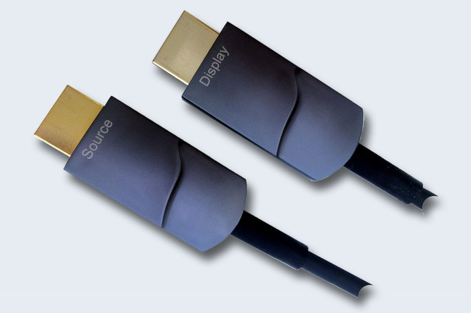 TNTV AOC-H2.0-20 Шнур, мониторный, HDMI, версия 2.0, Male-Male, сборный, 20 метр., черный, технология AOC