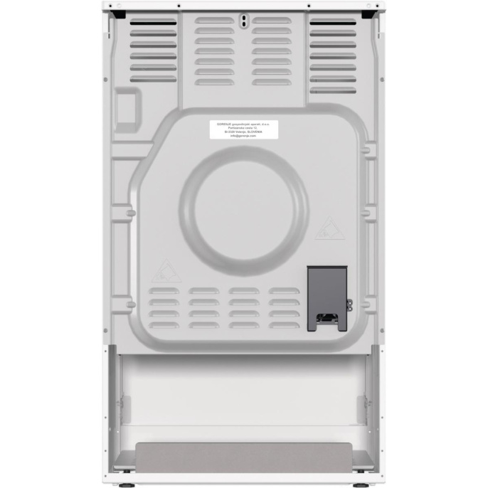 Электрическая плита Gorenje GEC5A41WG, стеклокерамика, белый/черный