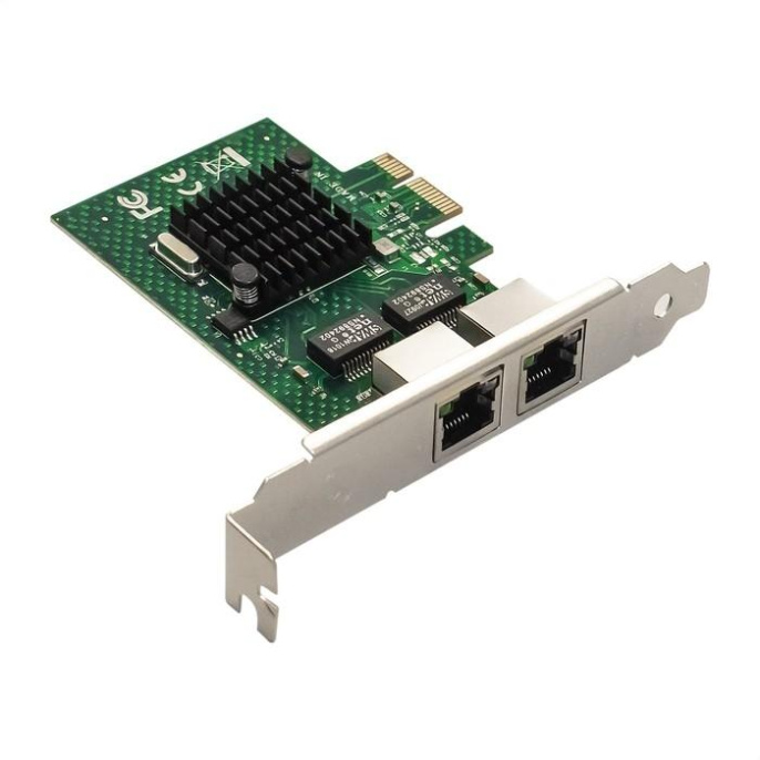 Сетевой адаптер ExeGate EXE-BCM5720 (PCI-E x1 v2.0, порты 2xRJ45, 10/100/1000Mbps, Gigabit Chipset Broadcom BCM5720) EX293452RUS
