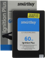 SSD 2,5 SATA-III SSD Smartbuy Ignition PLUS SATA-III 60Gb SB060GB-IGNP-25SAT3 контроллер Phison PS3111-S11, микросхемы MLC, последовательный доступ: 560/465 MBps Retail (9059TT)