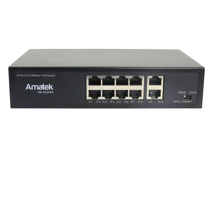 Коммутатор PoE Amatek AN-S10P8A 7000656