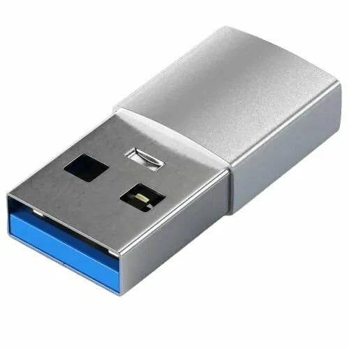 Адаптер Satechi USB Type-A to Type-C. Цвет серебристый.