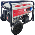 Бензиновый генератор Интерскол ЭБ-6500Э, 220/12 В, 5.5кВт, на колёсах с АКБ [795.0.0.40]