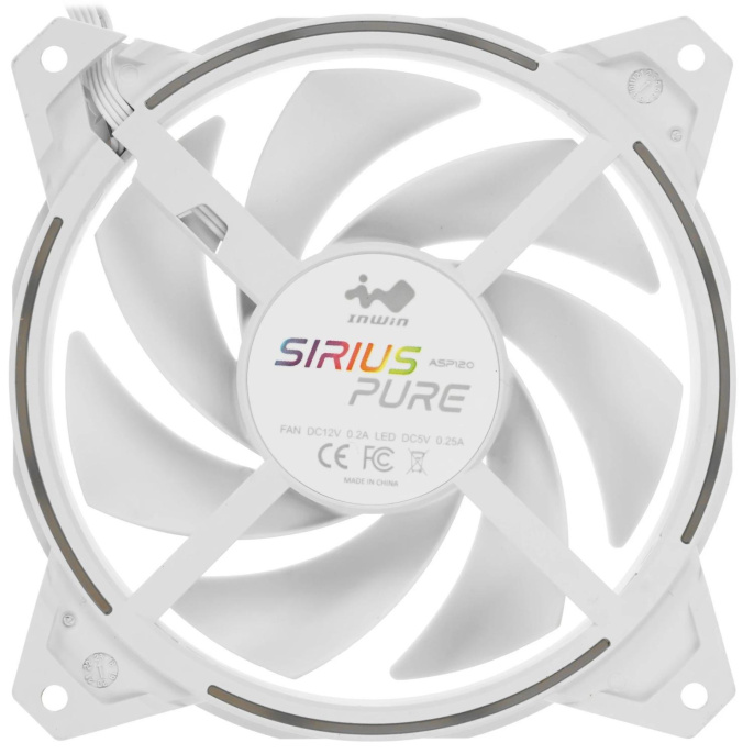 CASE FAN INWIN IW- Sirius Pure ASP120 fan RGB Single pack [6144473]