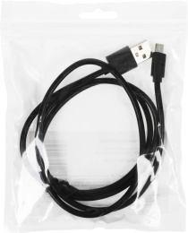 Кабель KINGPRICE KP-microUSB-2.4A-1m,  micro USB (m) -  USB (m),  1м,  2.4A,  черный