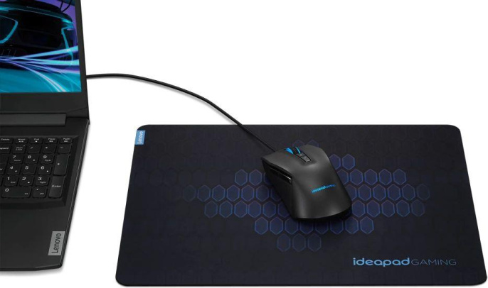 Коврик для мыши Lenovo IdeaPad Gaming Средний черный/синий 360x275x2мм GXH1C97873