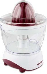 Соковыжималка SCARLETT SC-JE50C06, цитрусовая, белый и коричневый