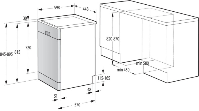 Посудомоечная машина Gorenje GS541D10W Инвертор-3 , узкая, напольная, 44.8см, загрузка 11 комплектов, белая