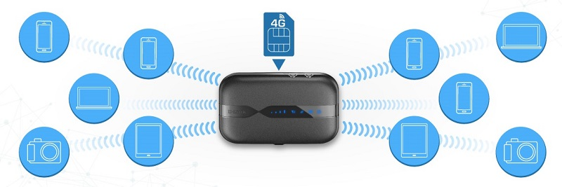 Компания D-LINK представляет новый портативный 4G/LTE маршрутизатор DWR-932С