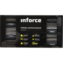 Набор напильников Inforce 200мм, 5 штук 06-15-06