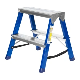 Двусторонняя стальная стремянка РемоКолор 2 ступени 63-0-122