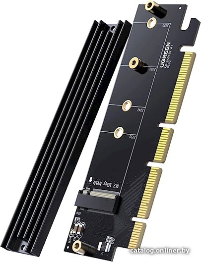 Плата расширения UGREEN CM465 30715 PCIe 4.016× to M.2 NVMe Expansion Card. Цвет: черный