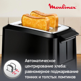 Тостер Moulinex Uno LT140811, черный [8010000210]