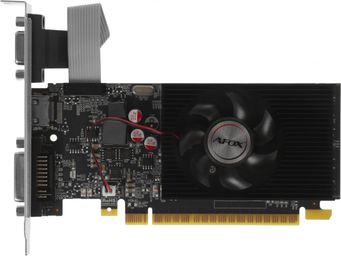 Видеокарта AFOX NVIDIA GeForce GT 730 AF730-2048D3L5 2ГБ GDDR3, Low Profile, Ret