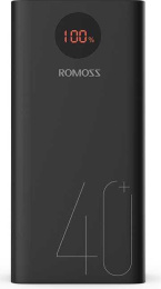 Мобильный аккумулятор Romoss PEA40 40000mAh QC3.0 18W 3A 2xUSB-A/USB-C черный 6958377509289