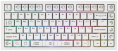Клавиатура Дарк Проджект CM81 Zeno DP-CM81ZWC проводная, игровая, механическая, подсветка RGB, горячая замена клавиш, g3ms Sapphire свитчи, USB Type-C, кабель 1.8м, цвет: белый