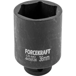 Головка ударная глубокая 6-гранная 36 мм, 1/2"DR Forcekraft FK-4458536(27050)