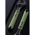 Разводной ключ «Home Series Green" Deli HT1508L 200мм, эксклюзивный дизайн, рукоятка - высококачественный софттач пластик