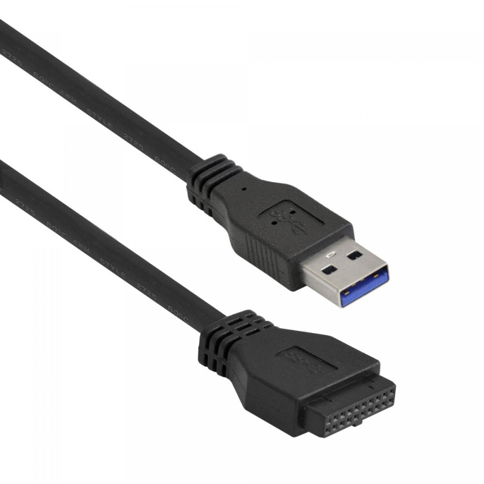 Планка USB на переднюю панель ExeGate U3H-625, 3,5", 4*USB3.0, черная, металл, подсоединение к мат. плате EX283580RUS