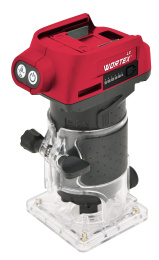 Аккум. фрезер кромочный WORTEX LX CMM 1822 в кор. XLT SOLO БЕСЩЕТ., 18 В, цанга 6/8, рег. об. (2322181)