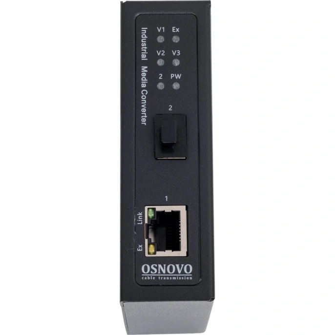 Промышленный компактный медиаконвертер OSNOVO OMC-1000-11X/I Gigabit Ethernet. sct1475