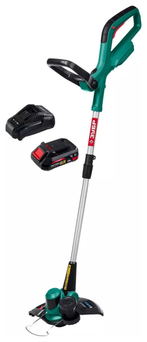 Триммер электрический Зубр ТА-185-21,  аккумуляторный,  18В,  2Ач,  с ЗУ