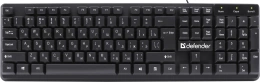 Клавиатура проводная DEFENDER Symbol Символ HB-559 черный USB, 104 клавиши 45559