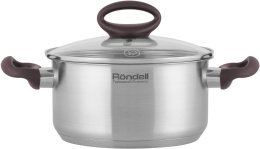 Кастрюля Rondell Tierno RDS-1591 2л. d 18см с крышкой стальной