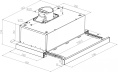 Вытяжка встраиваемая Meferi Power SLIDEBOX60WH белый управление: кнопочное 1 мотор