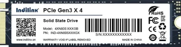 SSD жесткий диск M.2 2280 NVME 1TB INDILINX IND-4XN80S001TX