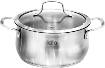 Кастрюля LARA LR02-354 нерж серия ПРОВАНС