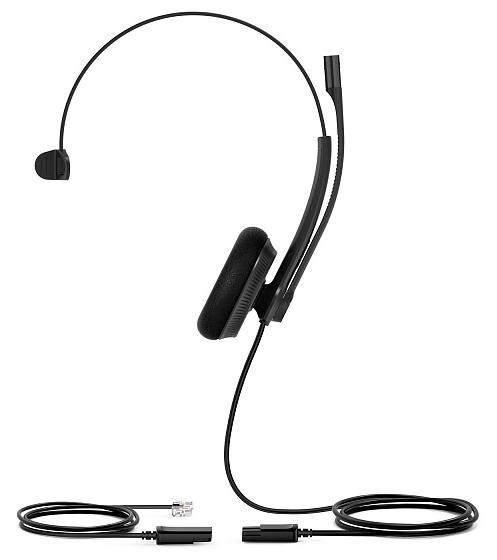 Головная гарнитура Yealink YHS34 Lite Mono Моно, Проводная, HD звук, QD, RJ9