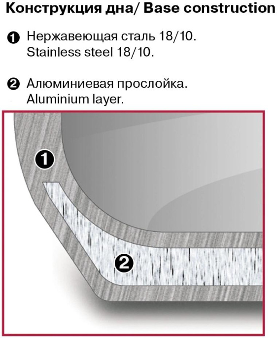 Ковш Rondell Coffee Bean RDS-1643 1.3л. d 16см с крышкой стальной