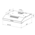 Вытяжка козырьковая LEX S 500 WH, управление кнопочное, белый [chti000309]