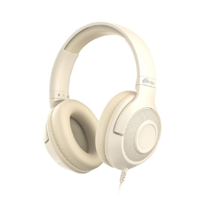RITMIX RH-544 Beige {Наушники. 40 мм, 20-20000 Гц, 32 Ом, 99 дБ ± 3 дБ, 3.5мм, 2м}