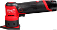 Точечная шлифмашина Milwaukee M12FDSS-422X (4933479681) (питание: аккумулятор (12 В), частота вращения на холостом ходу: до 14000 об/мин, диапазон колебаний: 1.5 мм, размер шлифподошвы: 88.8x63.5 мм)