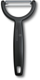 Овощечистка Victorinox Ypsoс лезвием двухсторон. черный упак.:европодвес (6.0963.3)