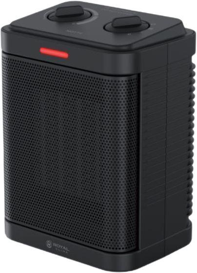 Тепловентилятор Royal Clima Notte RFH-N1500DC-BL,  1500Вт,  с термостатом, 3 режима, черный