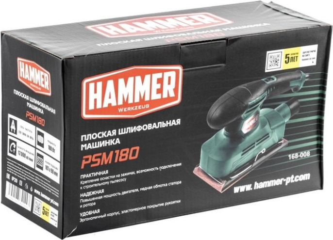 Виброшлифмашина Hammer Flex PSM180