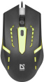 Мышь проводная Defender Flash MB-600L, игровая, оптическая, USB, 1200dpi, черный [52600]