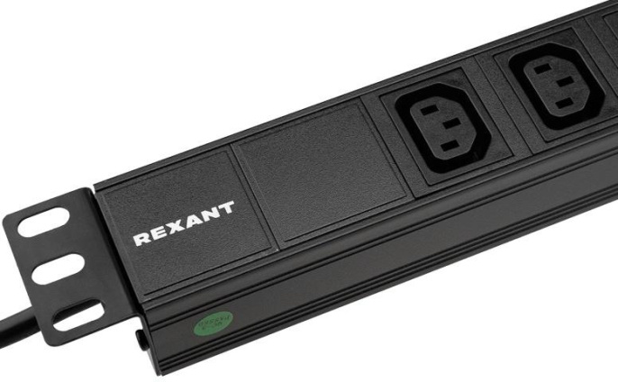 Блок распределения питания REXANT 04-0304-1,  горизонт.размещ.,  C13Х8,  Тип вход. тока 10A,  2м