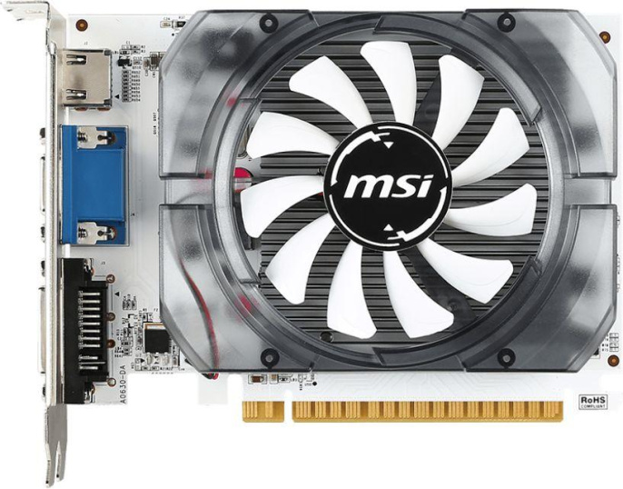 Видеокарта MSI NVIDIA GeForce GT 730 N730-2GD3V3 2ГБ DDR3, Ret