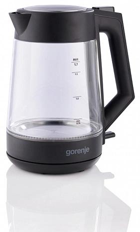 Чайник электрический Gorenje K17OGP 1.7л. 2200Вт черный/прозрачный корпус: стекло/пластик