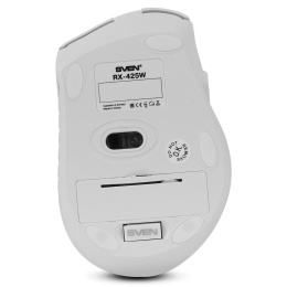 Беспроводная мышь SVEN RX-425W белая 5+1кл. 800-1600DPI, блист SV-014469