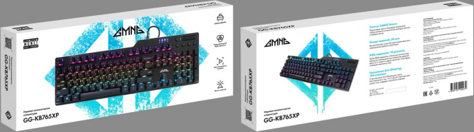 Клавиатура GMNG GG-KB765XP, проводная, USB, механическая, черный [1901096]