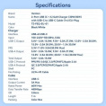 Набор для зарядки Vention з/у GaN 30W 2 порта USB C + A и кабель USB-C 3А Белый, шт. TZ-FEQW0-EU-01